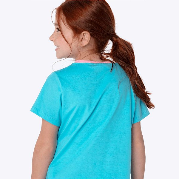 Pijama Camiseta Manga Curta e Shorts Doll Viscolycra Stitch Infantil Menina Puket 030402913