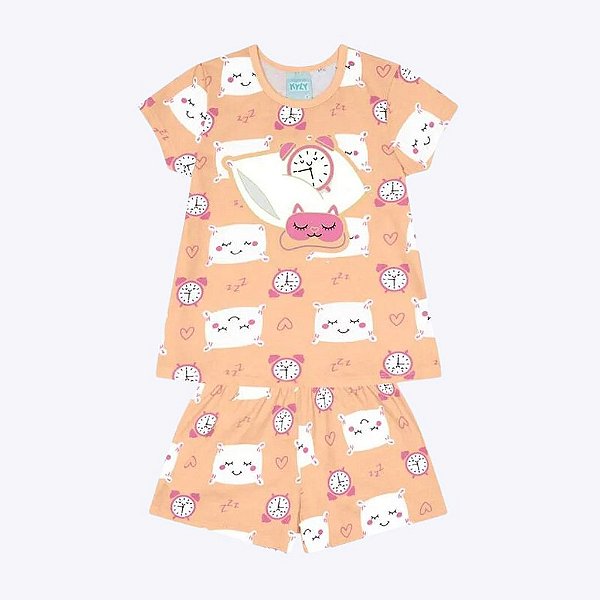 Pijama Brilha no Escuro Infantil Feminino Kyly 1000442
