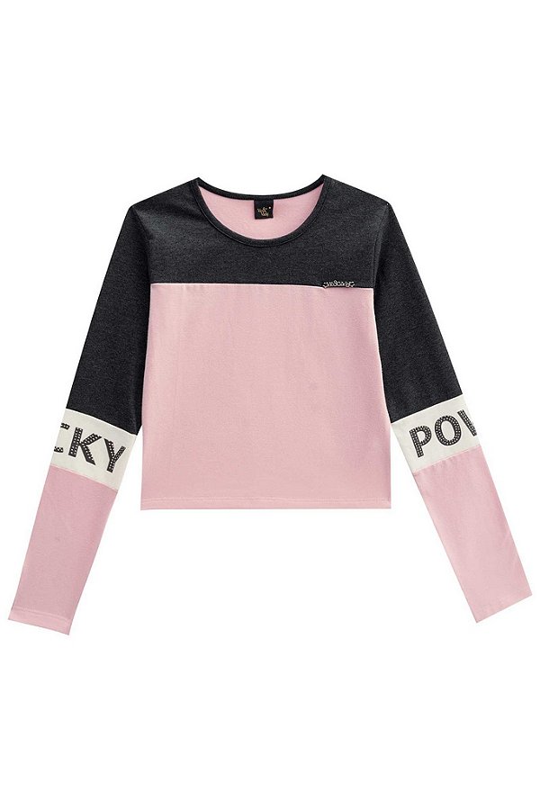 Blusa Infantil Feminina Manga Longa Vic&Vicky 40931