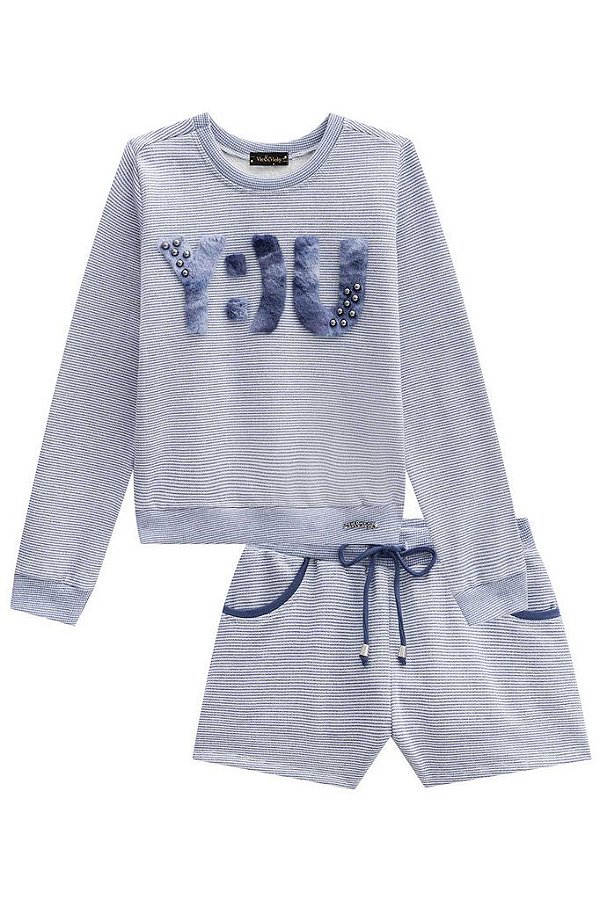 Conjunto Infantil Feminino Manga Longa Vic&Vicky 40610