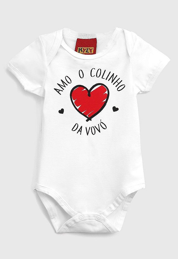 Body Bebê Malha Manga Curta Feminina Kyly 110105