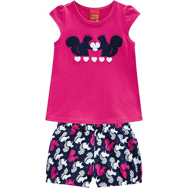 Conjunto Infantil Feminino 110204  Pink Kyly