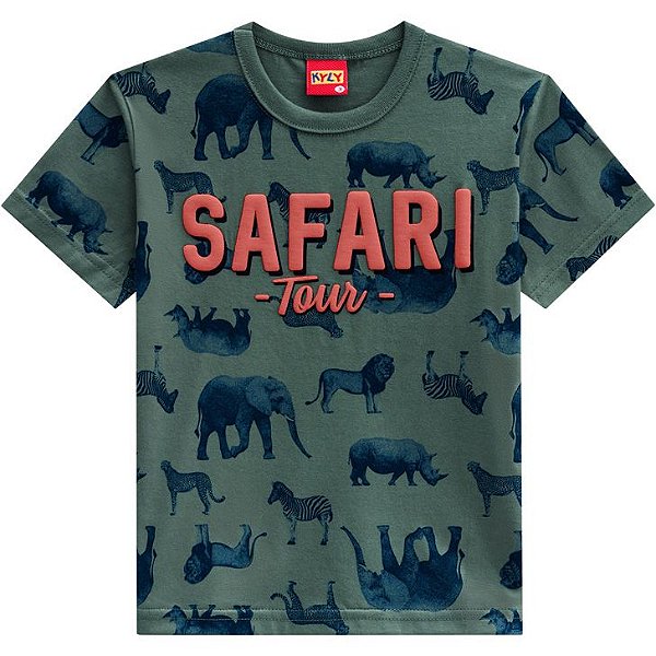 Camiseta Manga Curta Infantil Masculina 110290 Kyly