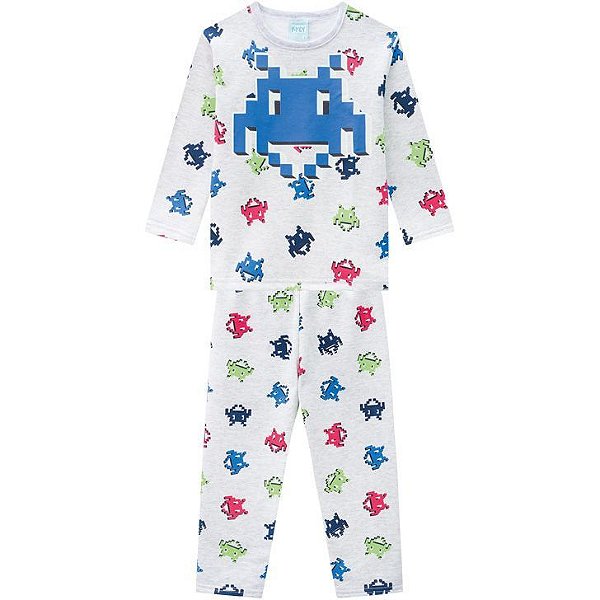 Pijama Infantil Masculino Manga Longa 207550 Kyly