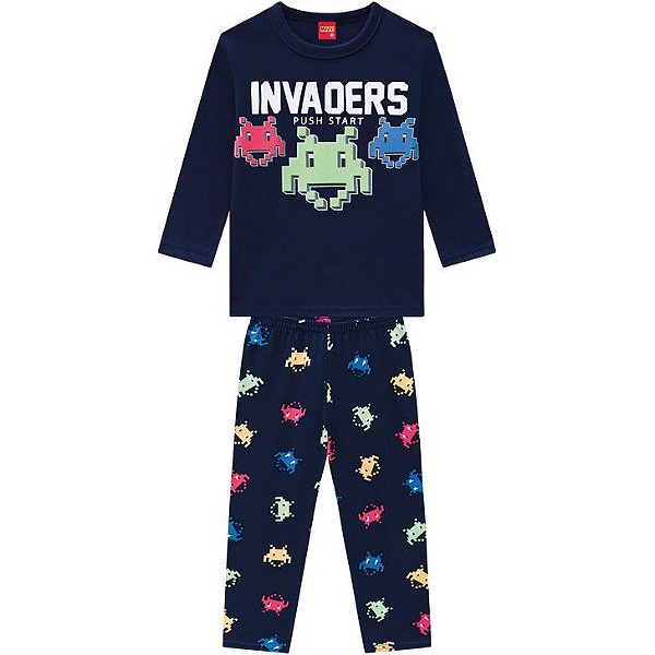 Pijama Infantil Masculino Manga Longa 207546 Kyly