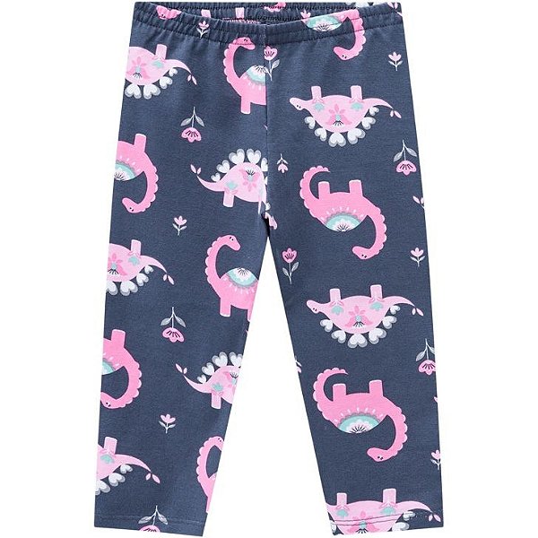 Conjunto Infantil Feminino Manga Longa 207416 Cor Pink Kyly