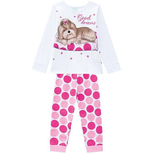 Pijama Infantil Feminino Manga Longa 207528 Kyly