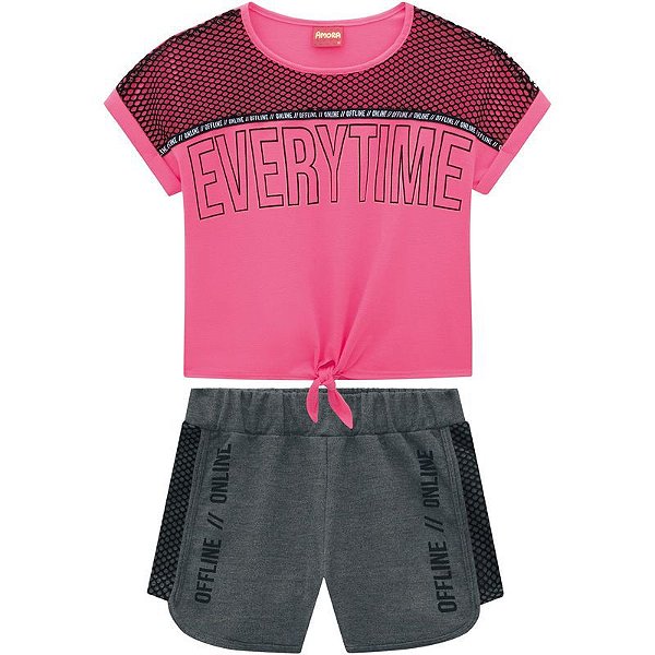 Conjunto Infantil Feminino 51443 Amora