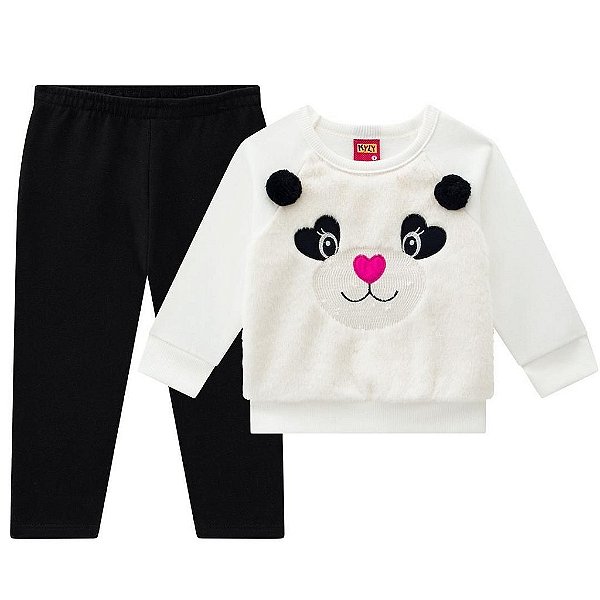 Conjunto Infantil Manga Longa Feminino Kyly 207625