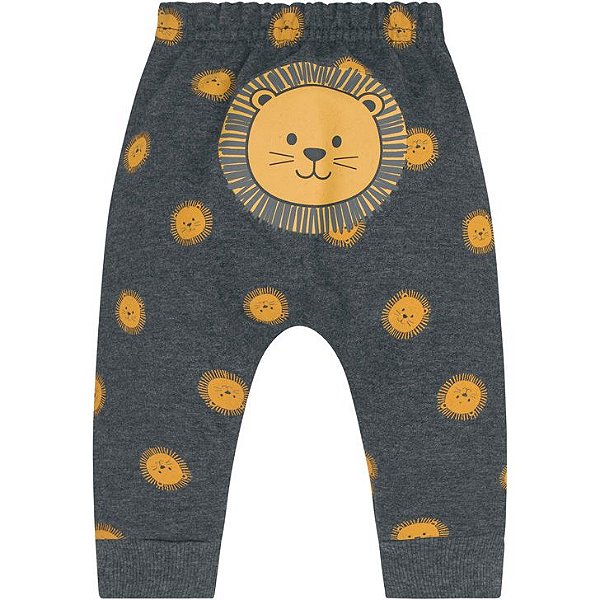Conjunto Bebê Masculino Leão Body Calca Manga Longa Kyly 207590