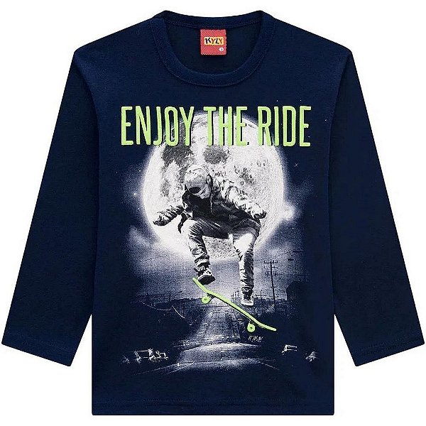 Camiseta Infantil Masculina Manga Longa Kyly 207716