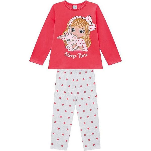 Pijama Manga Longa Infantil Feminino Kyly 207779