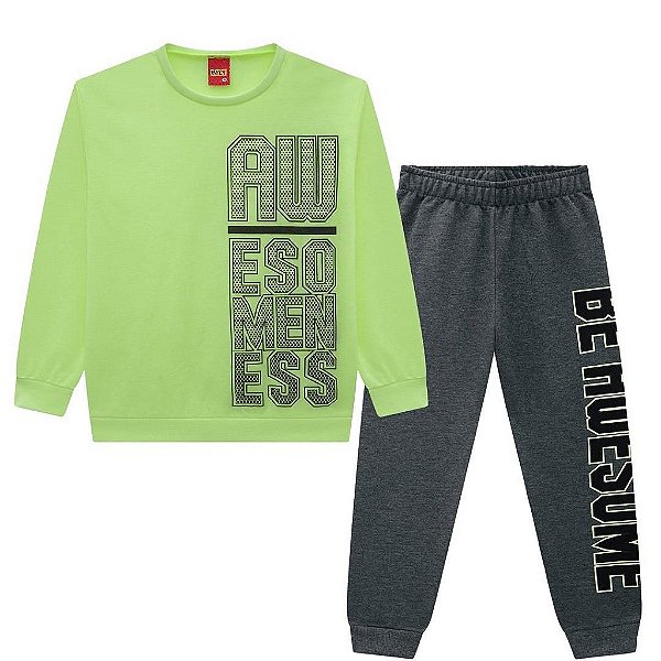 Conjunto Infantil Masculino Manga Longa Kyly 207751