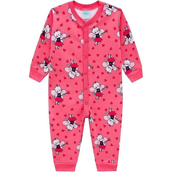 Pijama Macacão Infantil Feminino Kyly Fadinha 207776