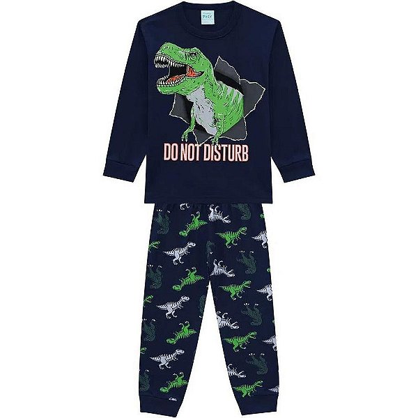 Pijama Infantil Masculino Kyly Inverno Manga Longa - Brilha no Escuro 207812