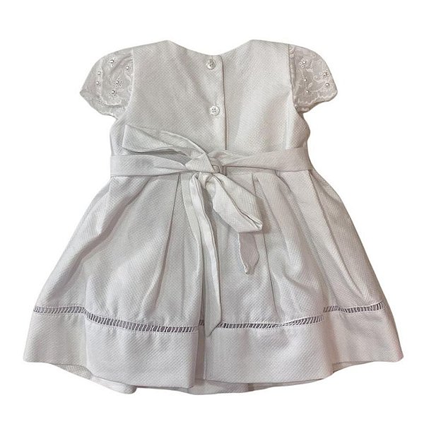 Vestido Batizado Manga Curta Two Angels 71342