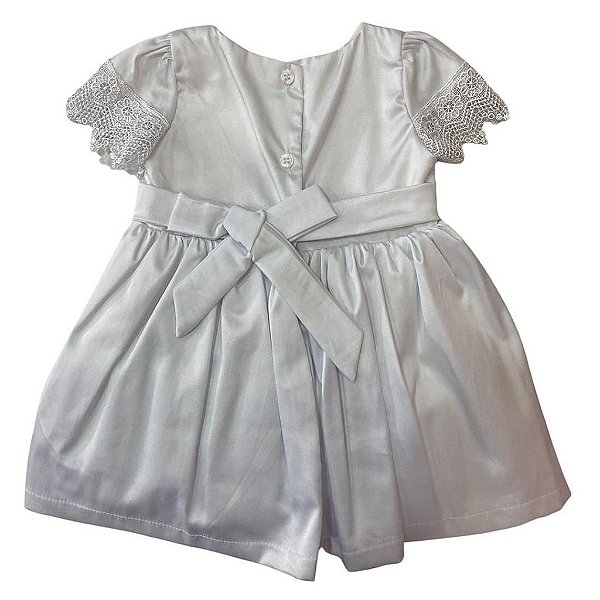 Vestido Batizado Manga Curta Two Angels 71347