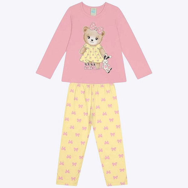 Pijama Brilha no Escuro Infantil Feminino Kyly  1000160