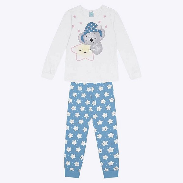 Pijama Brilha no Escuro Infantil Feminino Kyly 1000164