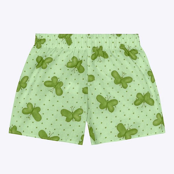 Conjunto Blusa e Shorts Meia Malha Infantil Feminino Kyly 1000209