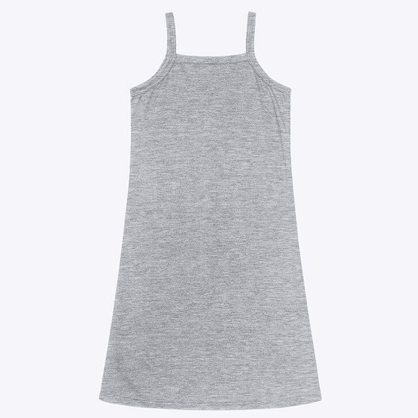 Conjunto Vestido Canelado com Meia Malha em Tule Infantil Feminino Kyly 1000252