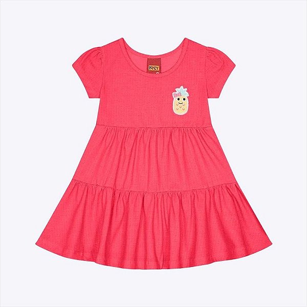 Vestido Manga Curta Debrum Infantil Feminino Kyly 1000196