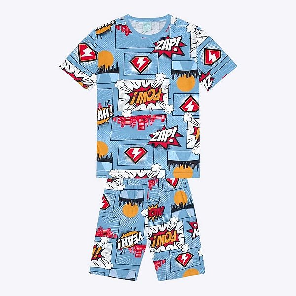 Pijama Desenho Quadrinhos Infantil Masculino Kyly 1000460