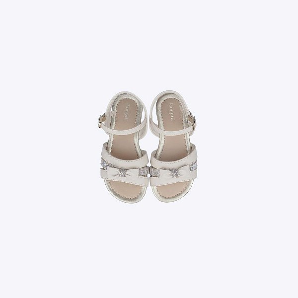 Sandália Mili Lacinho e Manta de Strass Infantil Feminina Pampili 642081000