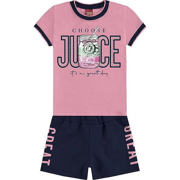 Conjunto Short Infantil Feminino 110930 Kyly