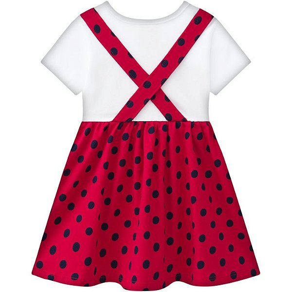 Vestido Infantil Feminino Manga Curta Poá Kyly 111452
