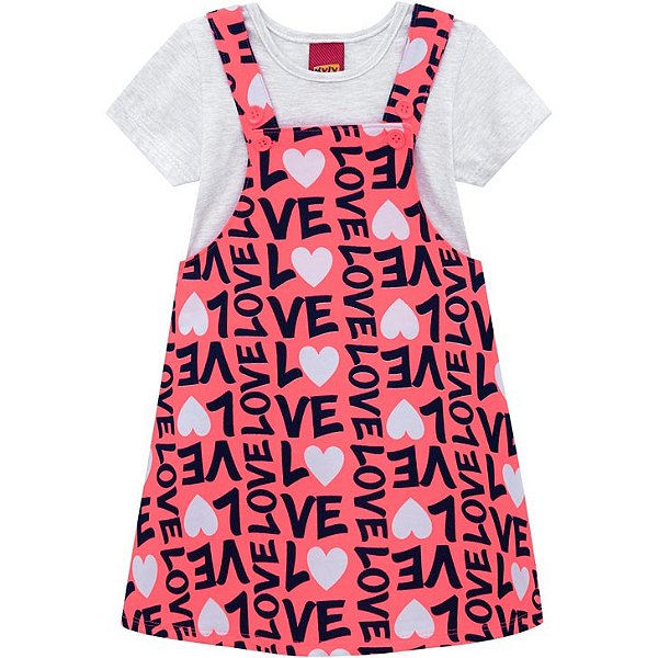 Conjunto Blusa com Vestido Manga Curta Kyly 111484