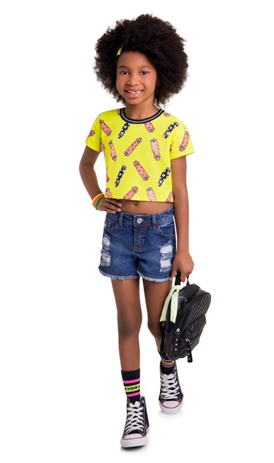 Blusa Boxy Infantil Feminina Kyly 111504