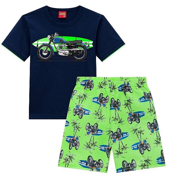 Conjunto Infantil Masculino Manga Curta Kyly 111586