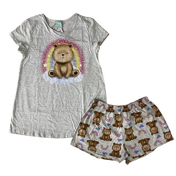 Pijama Infantil Feminino Brilha no Escuro Kyly 111640