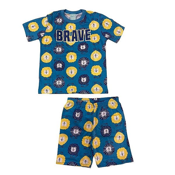 Pijama Infantil Masculino Brilha no Escuro Kyly 111652