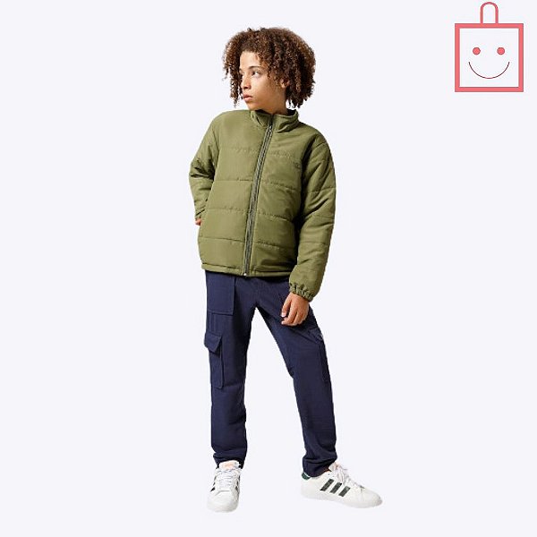 Jaqueta Puffer Verde Militar Masculina Banana Danger 51371