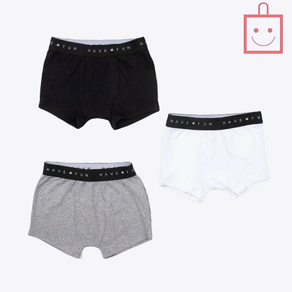 Kit Cueca Box Infantil Masculina Have Fun 28261