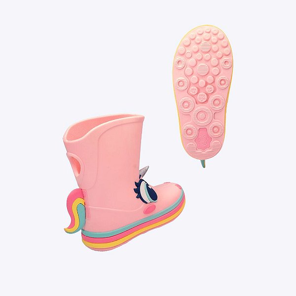 Galocha Rosa Unicórnio Infantil Menina Puket 050403729