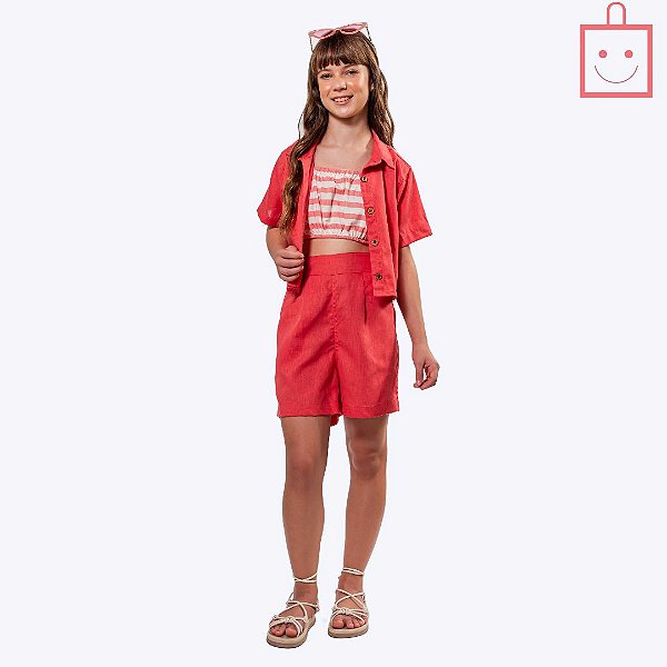 Conjunto Três Peças Juvenil Menina Vigat 7877