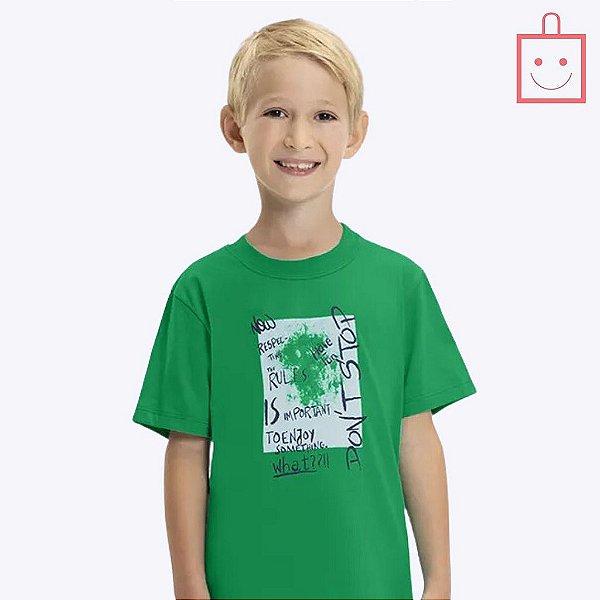 Conjunto Camiseta Meia Malha e Bermuda Jeans Infantil Menino Have Fun 28983