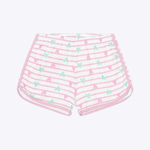 Pijama Manga Curta Brilha no Escuro Infantil Menina Kyly 1000447