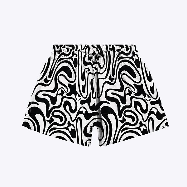 Conjunto Blusa Manga Curta Borboleta com Glitter e Short Infantil Menina Kyly 1000565