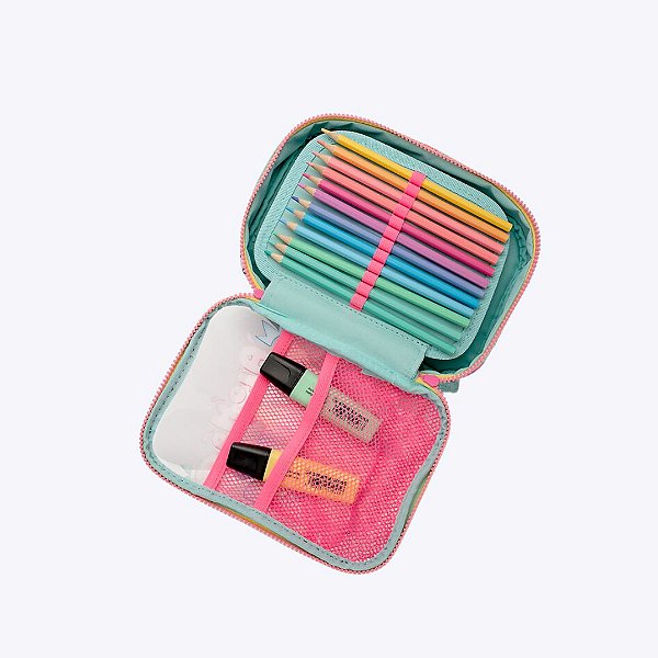 Estojo Box Escolar Unicórnio Aloha 050403772