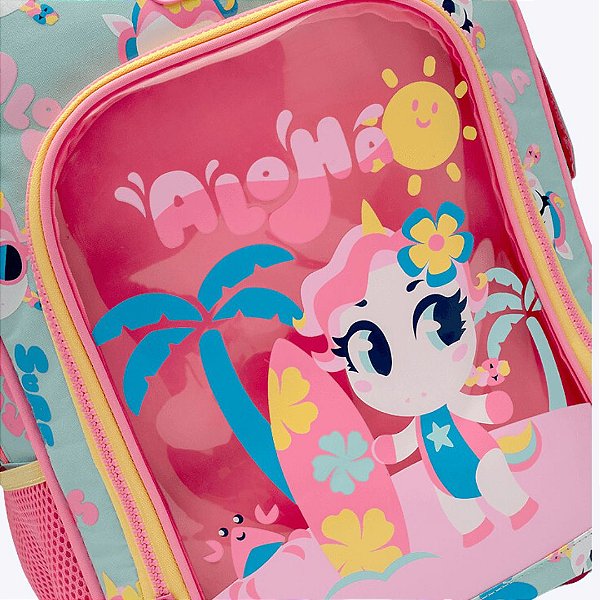 Mochila com Rodinhas Pequena Unicórnio Aloha Puket 050403808