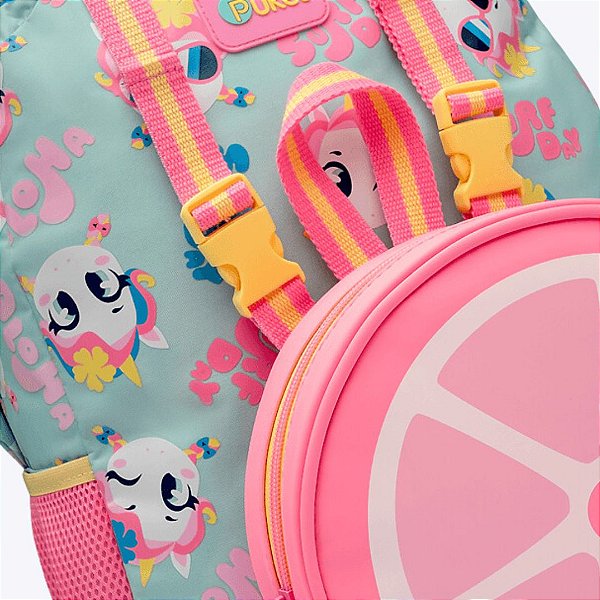 Mochila de Costas com Lancheira Unicórnio Aloha Puket 050403809