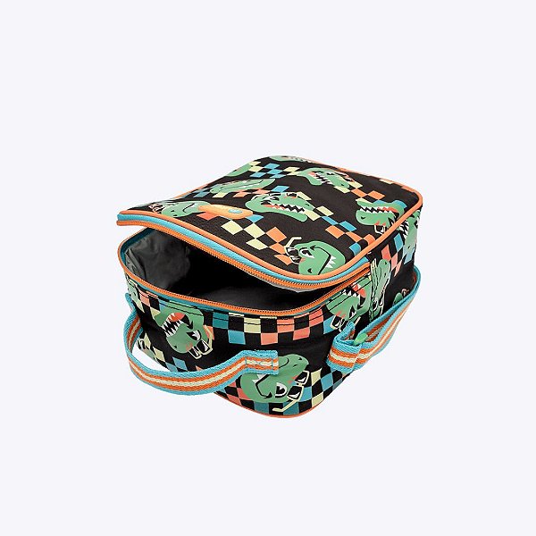 Kit Escolar Mochila com Rodinhas e Lancheira Térmica Dino Miami Puket 050403833