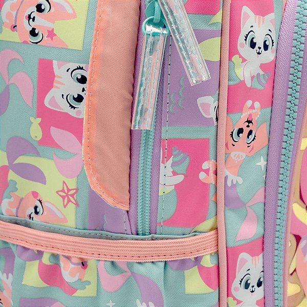 Mochila com Rodinhas Pequena Pet Sereia Puket 050403786
