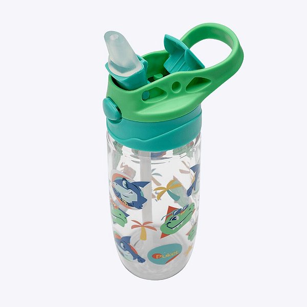 Garrafa com Canudo Multibichos Menino Puket 050403882