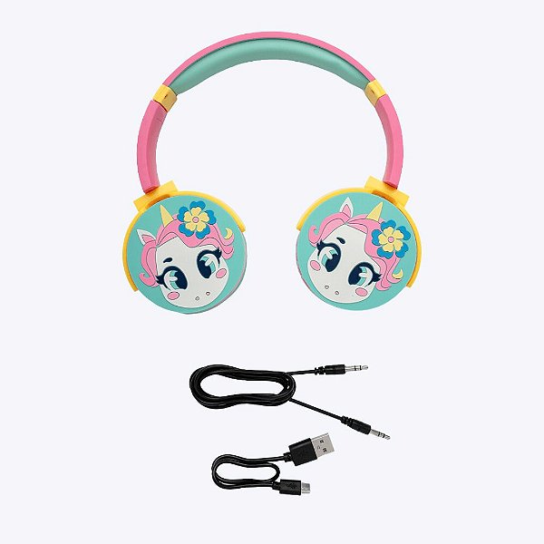 Fone de Ouvido Bluetooth Unicórnio Aloha Menina Puket 100400496