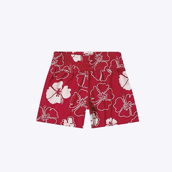 Conjunto Blusa e Short Estampa Flores Infantil Menina Kyly 1000566